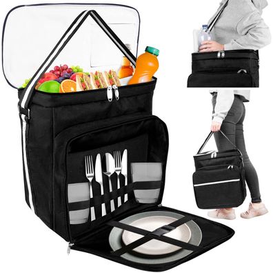Thermotasche Picknick Strand Kühl Tasche 35x23x35cm wasserdicht Isoliertasche