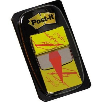 Haftstreifen Post-It Inde 25,4x43,2mm Unterschrift 680-31