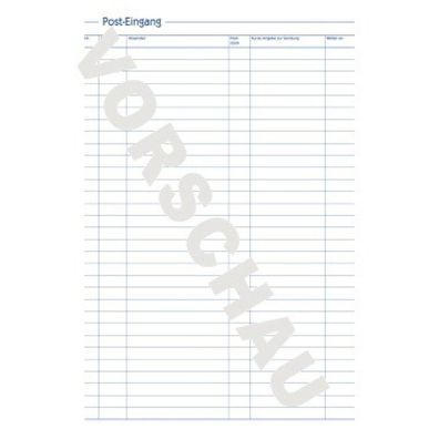 Avery Zweckform PosteinAusgang Formularb handschriftlich 50 Bl