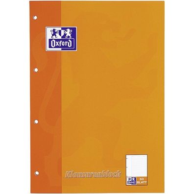 OXFORD Arbeitsblock für Klausuren DIN A4 liniert