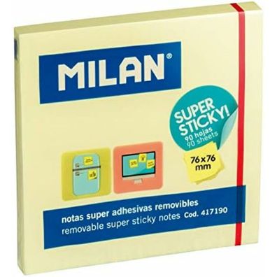 Haftnotizen Milan 76 x 76 mm Gelb 10 Stück