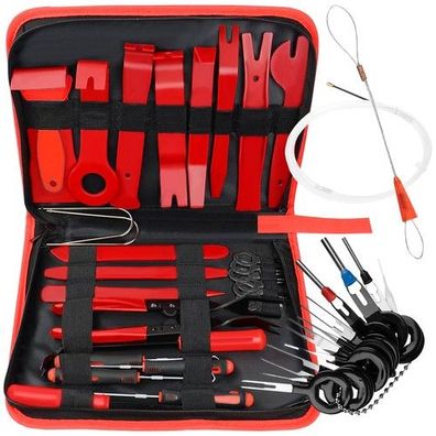 Polsterabzieher Set 40tlg Clip Zange Ausbauwerkzeug Auto Demontage Innenraum