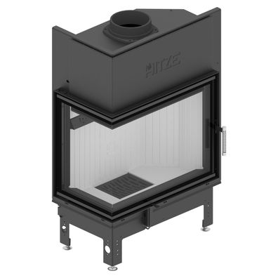 EEK A+ - Eck-Kamineinsatz HITZE Albero AL16L.H DECO mit Seitenglas links -16kW