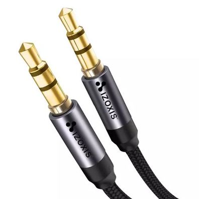 Klinkenkabel 3,5mm AUX Stereo Audio Kabel vergoldet Nylon 175 cm Smartphone PC