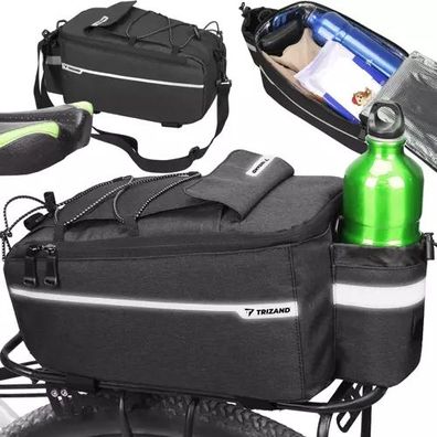 Thermo Fahrradtasche Gepäckträger 9L Isoliert Picknicktasche Reflektor Schultergurt