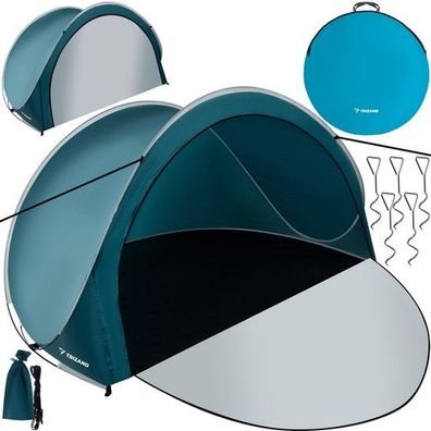 Pop Up Strandzelt 3 Personen 200x120x110cm Sonnenschutz Windschutz Strandmuschel