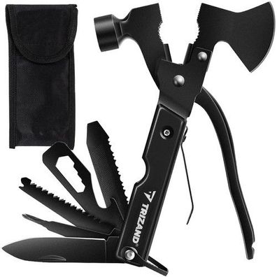 Multitool 17in1 Axt Zange Messer Hammer Camping Survival Werkzeug mit Etui