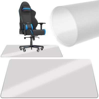 Bodenschutzmatte Stuhlunterlage 100x140cm milchig halbtransparent Polypropylen