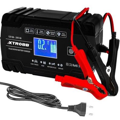 Batterieladegerät Auto Motorrad 12V 24V Gleichrichter Mikroprozessor Ladegerät