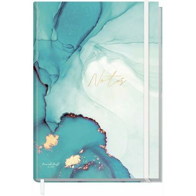 Häfft Trendstuff Notizbuch Classic blanko A5+ Smaragd Gold