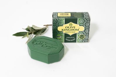 3 St. Aleppo Olivenöl Seife 100g-100% Olivenöl, Natürliche Pflege für Haut, Gesicht