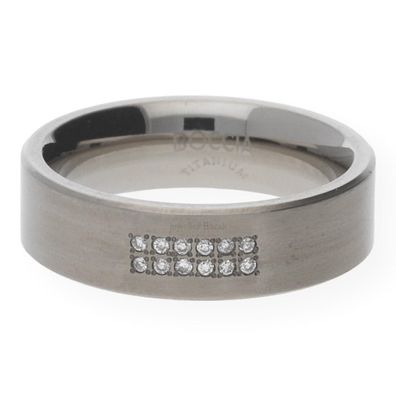 Boccia Damenring 0101-18 Titan mit Brillanten