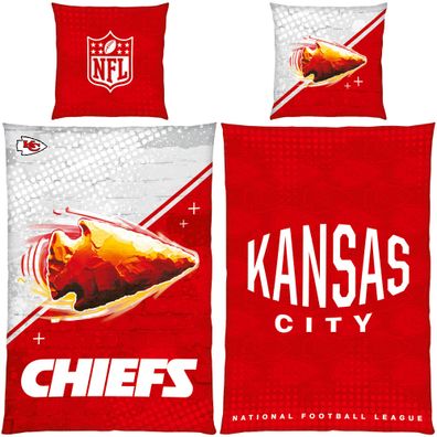NFL Kansas City Chiefs Bettwäsche Chiefs Kingdom Linon/Renforcé