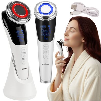 Gesichtsmassagegerät 5in1 EMS Lifting Mesotherapie LED Massage Anti-Aging