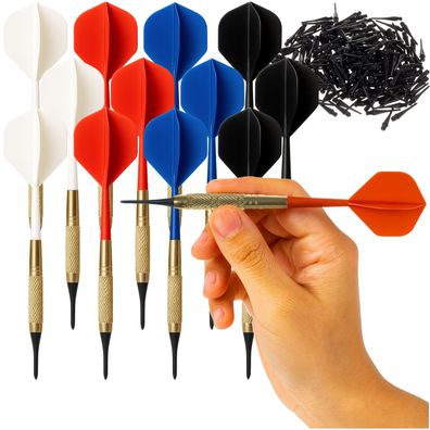 Dartpfeile Set 12 Stück Elektronisches Dartboard Softdarts mit 200 Spitzen