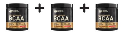 3 x Optimum Nutrition Gold Standard BCAA Train + Sustain (266g) Peach and Passionfrui