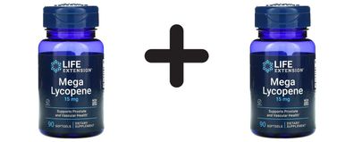 2 x Life Extension Mega Lycopene, 15mg - 90 softgels