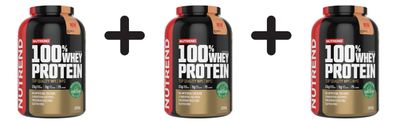 3 x Nutrend 100% Whey Protein, Ice Coffee - 2250g