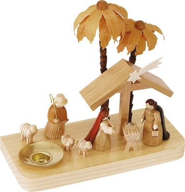 Richard Glaesser Kerzenhalter Christi Geburt aus Seiffen im Erzgebirge