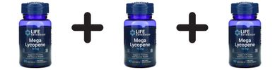 3 x Life Extension Mega Lycopene, 15mg - 90 softgels