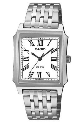 Casio Herren-Armbanduhr Edelstahl/Weiß MTP-B190D-7BVEF