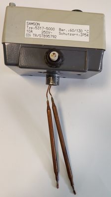Samson Doppelthermostat Typ 5317-5000 TR/STB 95792 250 V 10 A 60-130°C IP54