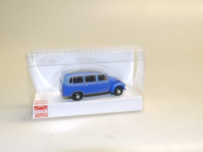1:87 Busch 51251 Framo V901/2 Bus blau, neu