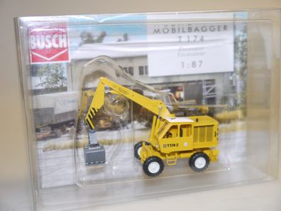 1:87 Busch 42870 Mobilbagger T174 gelb, neuw./ovp