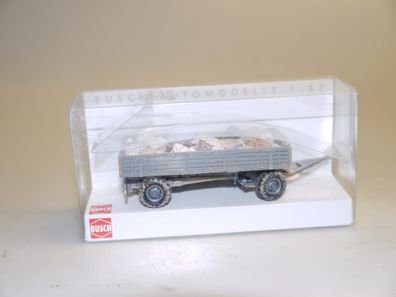 1:87 Busch 44920 Anhänger mit Ladung: Geröll, neuw./ovp