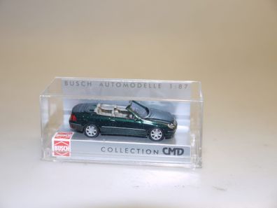 1:87 Busch CMD 49405 MB CLK Cabrio dkl. grün-met., neu