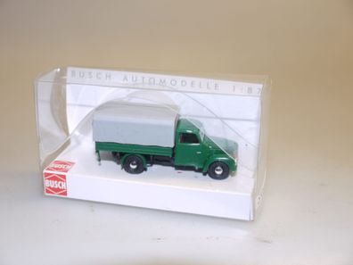 1:87 Busch 52350 Framo Pritsche grün, neu