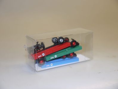 1:87 Busch 44977 3 Stück(!) Landw. Anhänger rot/grün/blau, neuw./ovp