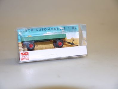1:87 Busch 59946 Landwirtschaftlicher Anhänger grün , neuw./ovp