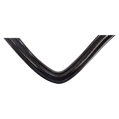 Trensenzaum S-Line Blackshine mit Lackstirnriemen