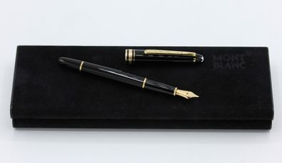 Montblanc 144 Füller / 585 Gold Feder M / Füllsystem Patronen / Tintenkonverter