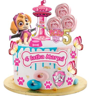 Paw Patrol Essbar Ryder Tortenaufleger Torte Geburstag Zuckermasse + NAME p21