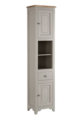 Badhochschrank 45x195cm 'Belfort' Mango schilfgrün & natur