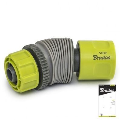 LIME LINE Schlauchkupplung 1/2" mit Stop und Winkelverstellung BRADAS
