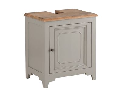 Waschbeckenunterschrank 60x64cm 'Belfort' Mango schilfgrün & natur