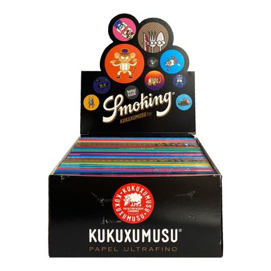 1 Box Smoking Kukuxumusu King Size Zigarettenpapier 50 Stück à 33 Blatt
