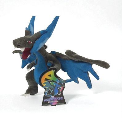 Mega Glurak X Plüschtier 25 cm Pokémon Kuscheltier Weiches Spielzeug für Kinder