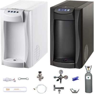 Wassersprudler Sprudelwassergerät Tafelwasseranlage Blupura Piccola 15 Fizz SET