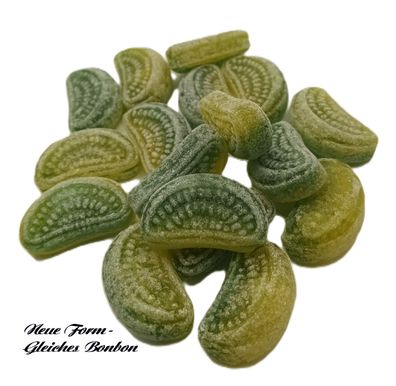 1 kg Zitrone Limette Bonbon, gefüllt mit Brause von Jahrmarktbonbon