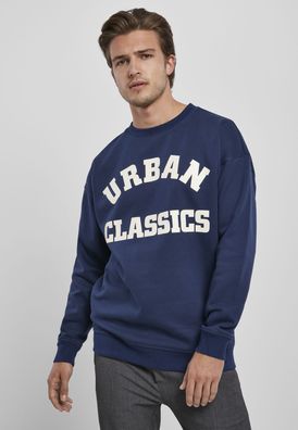 Urban Classics Pullover College Print Crew Burgundy