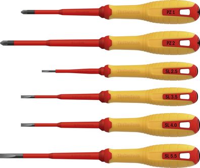 Hultafors Schraubendreher 6er Set VDE PZ &amp; SL Multicolor