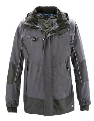 4PROTECT Wetterschutz-Jacke Philly Grau/Schwarz