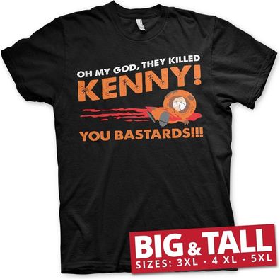 South Park The Killed Kenny Big &amp; Tall T-Shirt Black