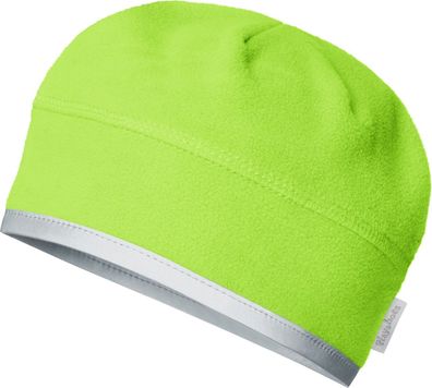 Playshoes Kinder Fleece-Mütze helmgeeignet Grün