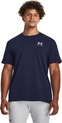 Under Armour T-Shirt UA Heavyweight Kurzarm-Oberteil mit aufgesticktem Logo