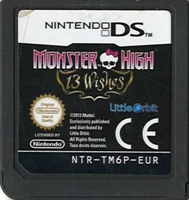 Monster High 13 Wünsche Nintendo DS DSL DSi 3DS 2DS NDS NDSL